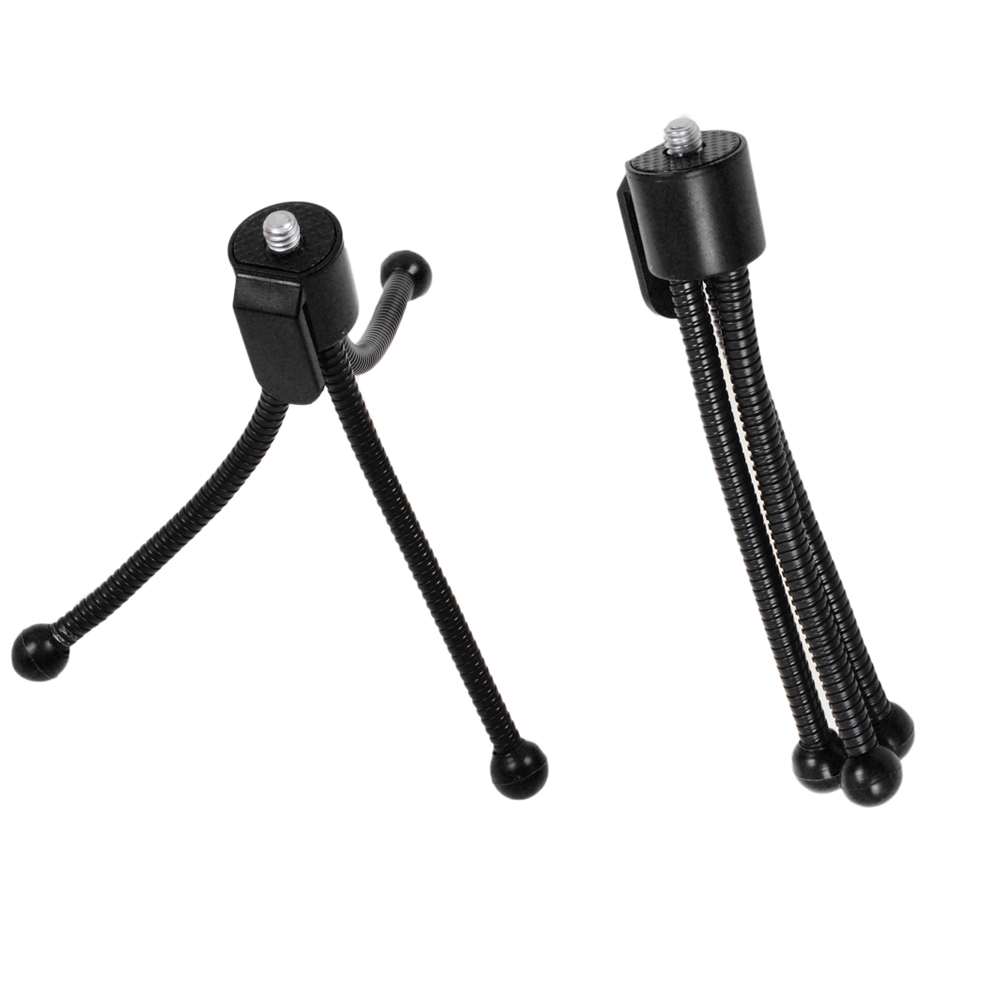 Flexibilis mini tripod fekete, 1/4'' csatlakozással-0