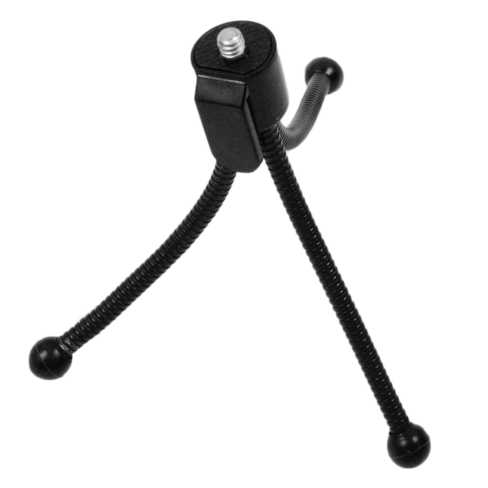 Flexibilis mini tripod fekete, 1/4'' csatlakozással-1