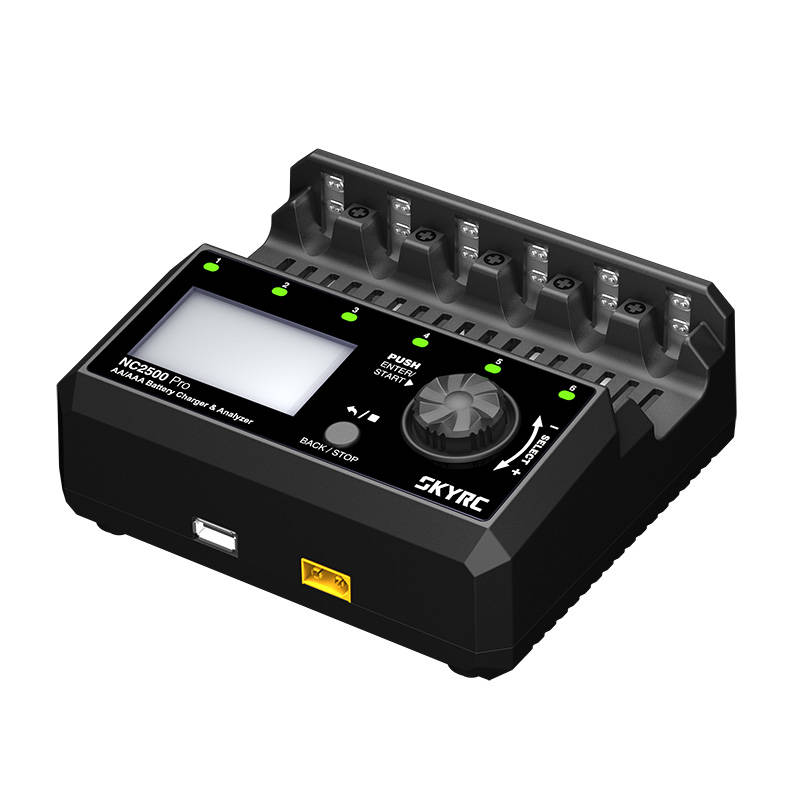 SKYRC NC2500 Pro AA / AAA akkumulátor töltő USB QC3.0 gyorstöltő porttal-0