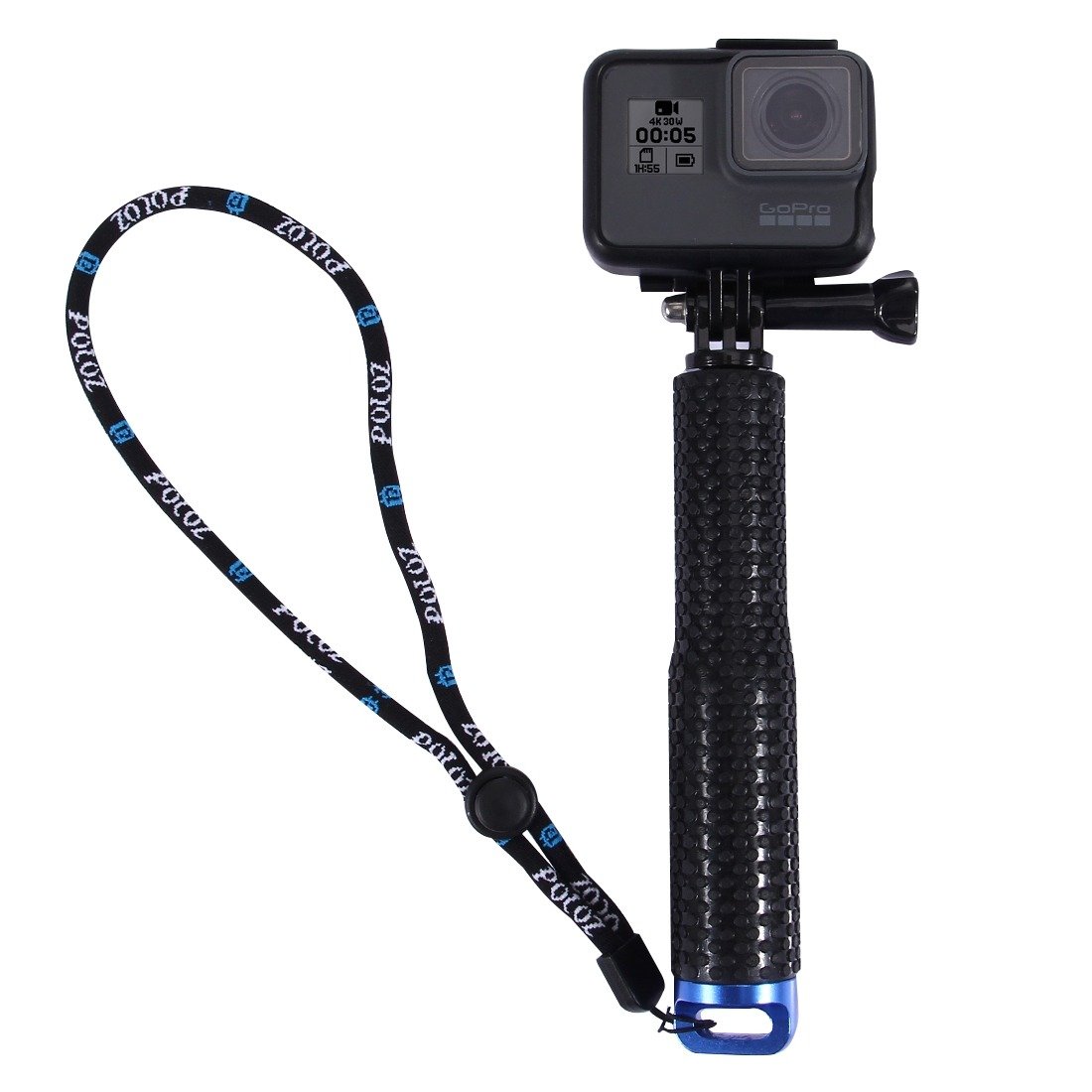 PULUZ PU150 Selfie Stick, selfie bot akciókamerához (fekete)-0