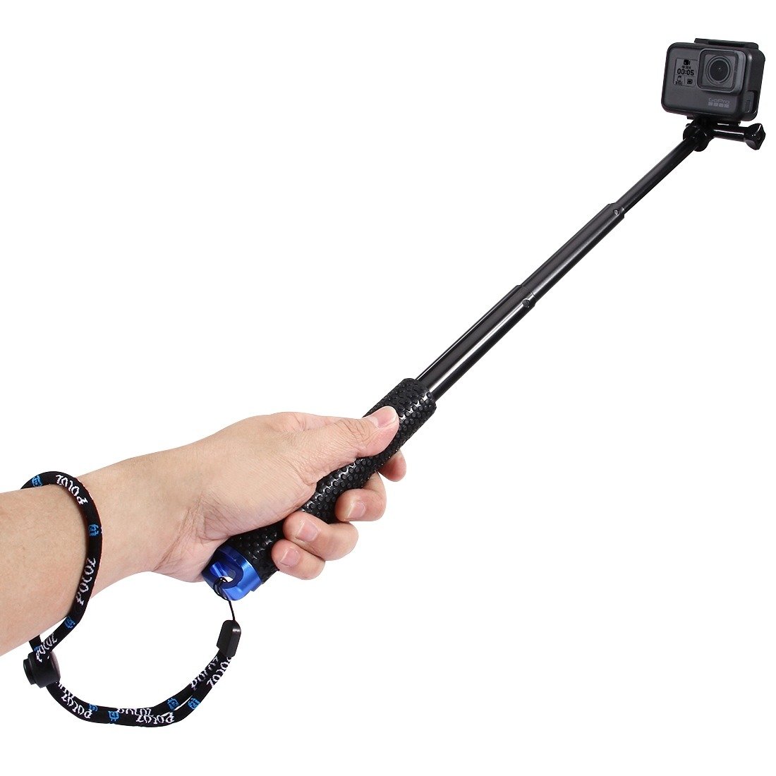 PULUZ PU150 Selfie Stick, selfie bot akciókamerához (fekete)-4