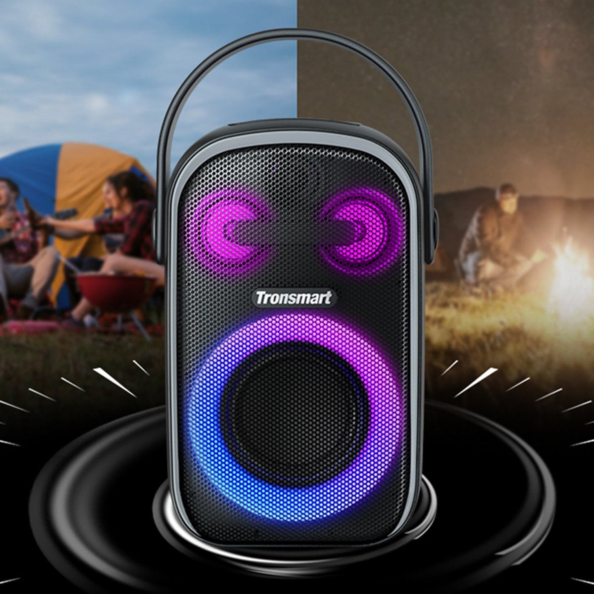 Tronsmart Halo 100 vezeték nélküli Bluetooth hangszóró 60W fekete-11