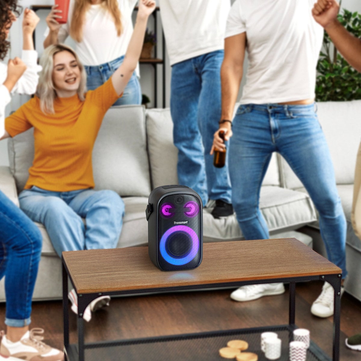Tronsmart Halo 100 vezeték nélküli Bluetooth hangszóró 60W fekete-10