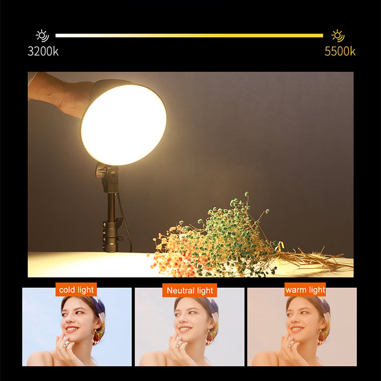 RGBW 45W LED softbox szett 3000-5500K, távirányítóval, 2m állvánnyal-5
