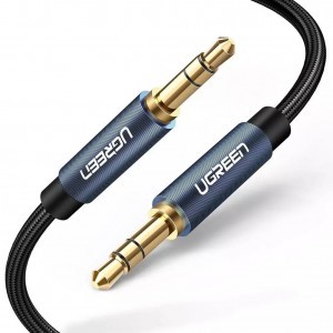Ugreen AV122 3.5mm-es AUX mini jack kábel 3m (kék)