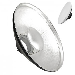 Beauty Dish ezüst 70cm diffúzorral