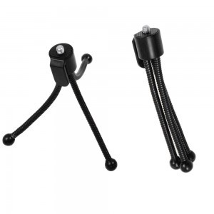 Flexibilis mini tripod fekete, 1/4'' csatlakozással