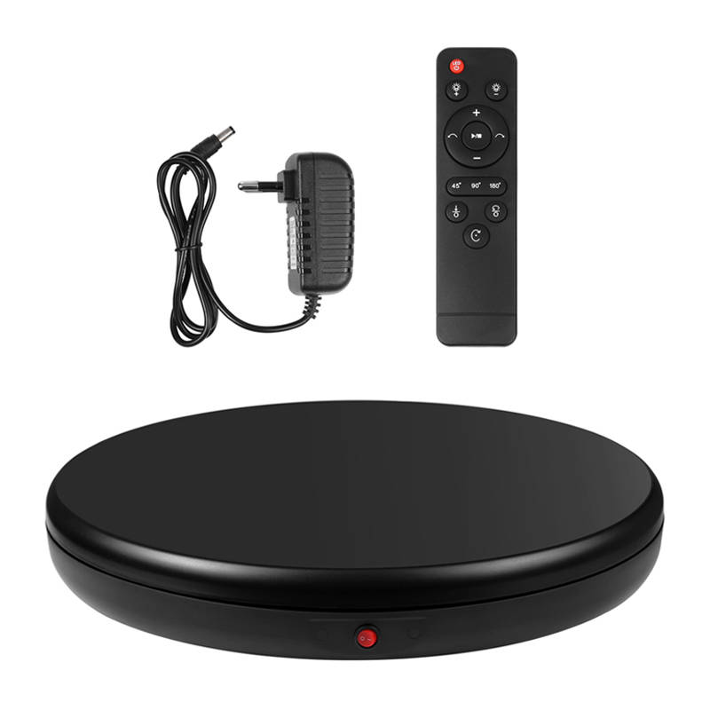 PULUZ 360 fokos termékforgató 45cm fekete, távirányítóval, 100kg teherbírás (PU3145EU)-2