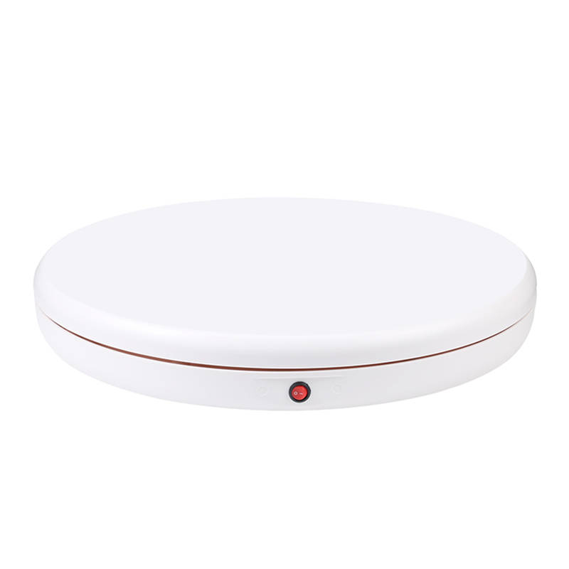 PULUZ 360 fokos termékforgató 45cm fehér, távirányítóval, 100kg teherbírás (PU3146EU)-0