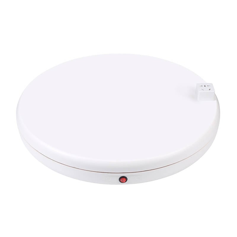 PULUZ 360 fokos termékforgató 45cm fehér, hálózati csatlakozóval, távirányítóval, 100kg teherbírás (PU3148EU)-0