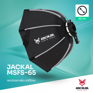 Jackal MSFS-65 softbox speedlite rendszervakuhoz 65cm