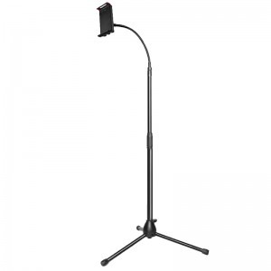 Teleszkópos tablet tartó állvány flexibilis nyakkal 110-175cm