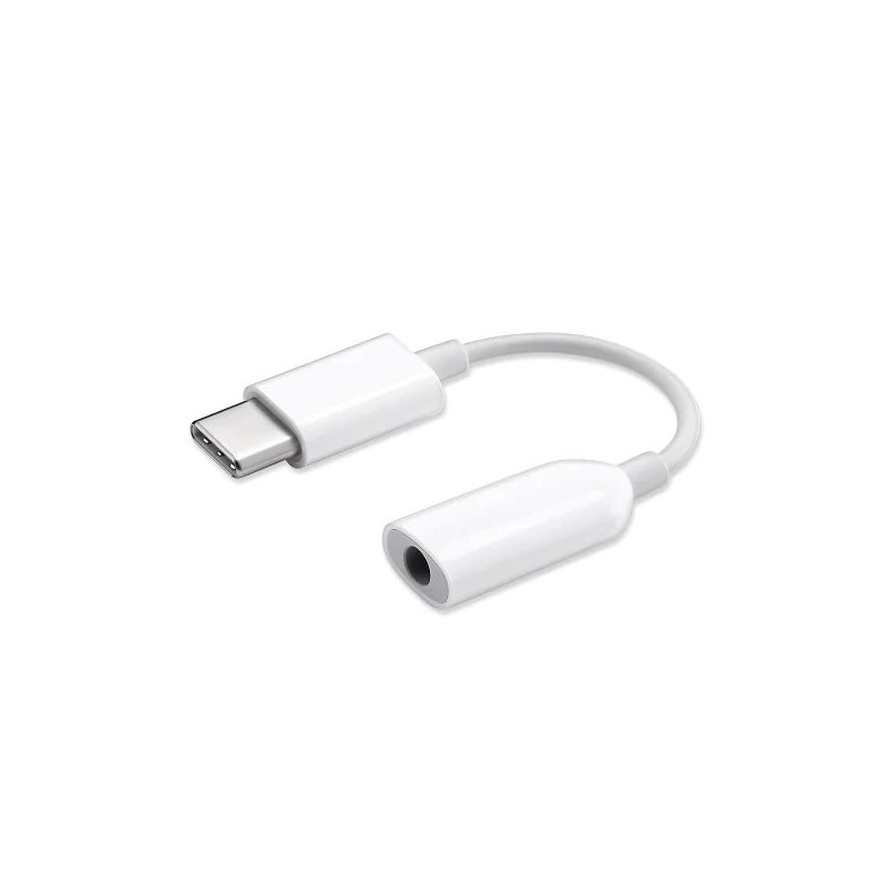 Xiaomi gyári USB-C - 3.5mm jack átalakító adapter fehér (DAC chip)-0