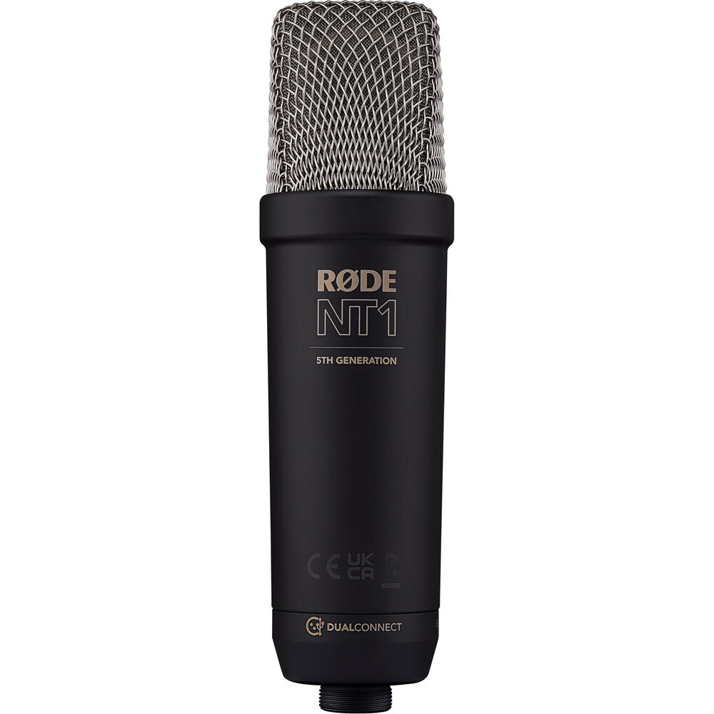 RODE NT1 nagymembrános kondenzátor stúdió mikrofon XLR és USB csatlakozókkal, 5th generáció, fekete-3