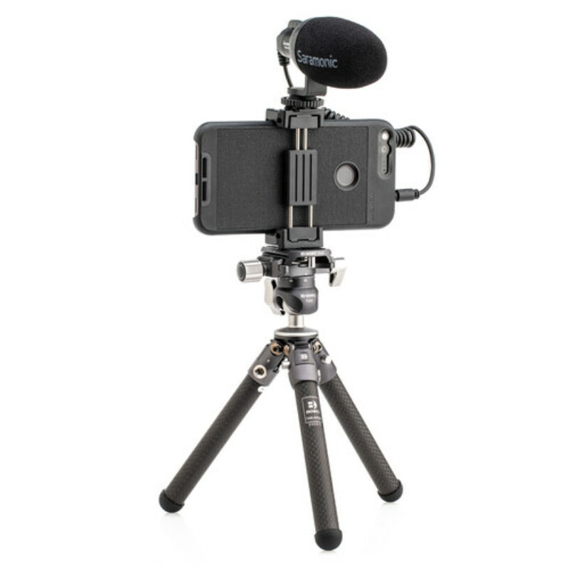 Benro Table Pod Kit, karbon asztali állvány telefontartóval-4