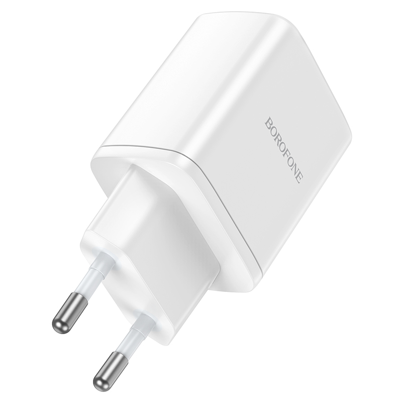 Borofone BN9 Reacher hálózati töltő adapter 2xType C QC 3.0 PD 35W fehér-2