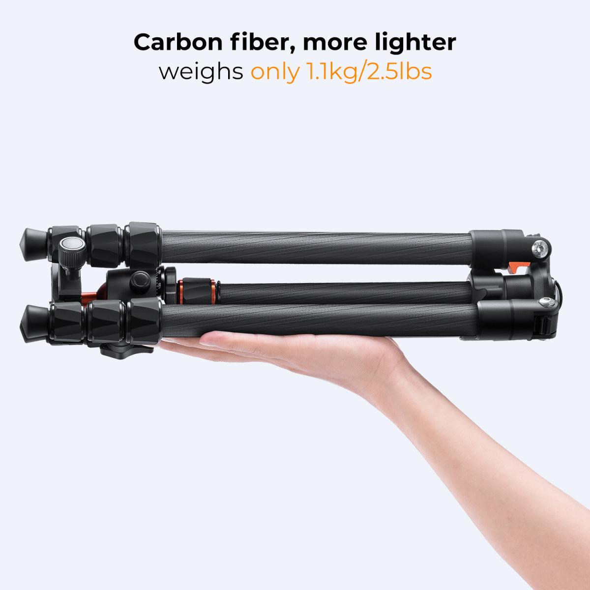 KF Concept K254C2+BH-36L karbon fényképező állvány, tripod gömbfejjel (KF09.123)-3