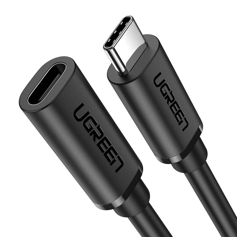 Ugreen USB-C 3.1 Gen2 hosszabbító kábel, 4K, 100W, 1m (fekete)-0