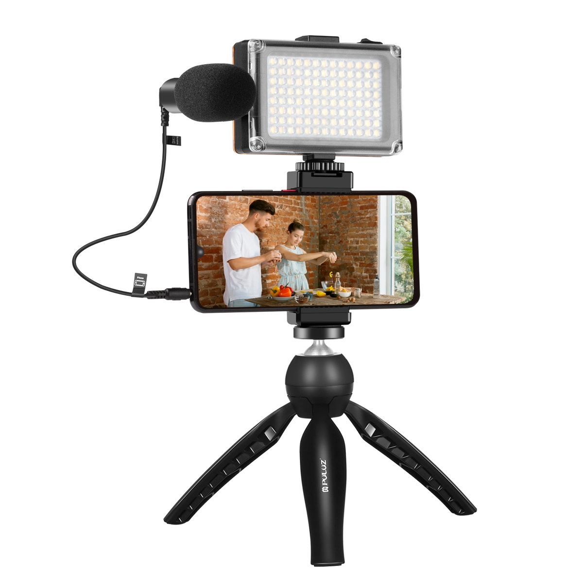PULUZ vlogger szett mobiltelefonhoz (PKT3132B)-0