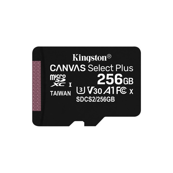 KINGSTON Memóriakártya MicroSDXC 256GB Canvas Select Plus 100R A1 C10 Adapter nélkül-2