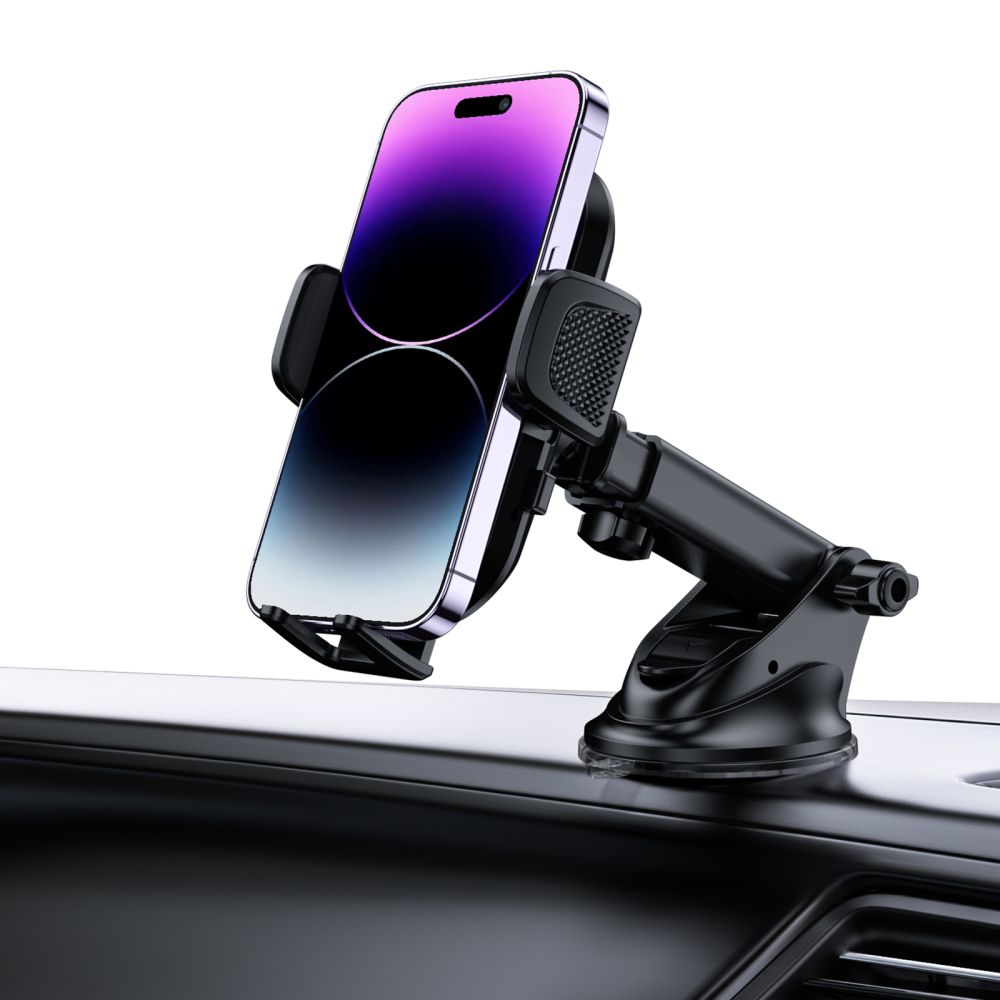 Tech-Protect V6 Univerzális autós telefontartó műszerfalra és szellőzőrácsra fekete-1
