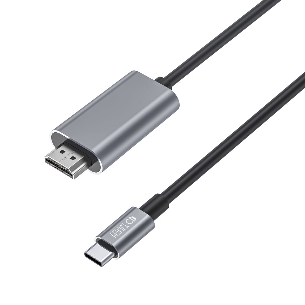 Tech-Protect Ultraboost Type C - HDMI 4K 60Hz adapter 2m kábellel fekete-1