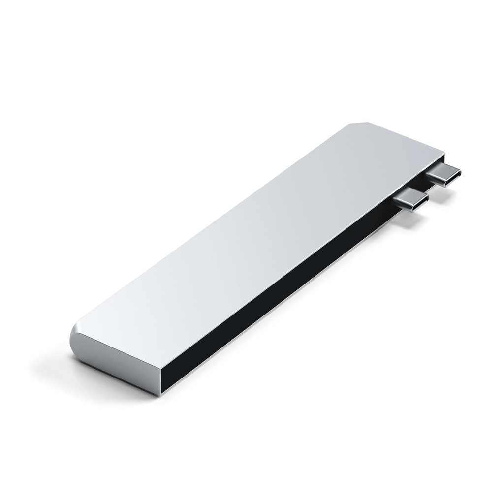 Satechi PRO HUB SLIM (1xUSB4, 1xHDMI, 2xUSB-A, SD/MicroSD, UHS-I akár 104MB/s, SD/SDHC/SDXC 2TB-ig, 1xUSB-C) - ezüst-1