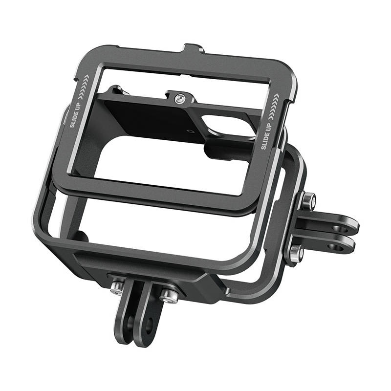 TELESIN alumínium cage, keret GoPro Hero 11/10/9 akciókamerákhoz + vertikális adapter (GP-FMS-G11-TZ)-6