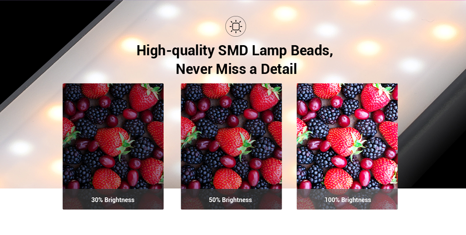 SmallRig Vibe P96L RGB Video Light, LED lámpa, videólámpa + állvány (Tripod plus edition) (3681B)-7