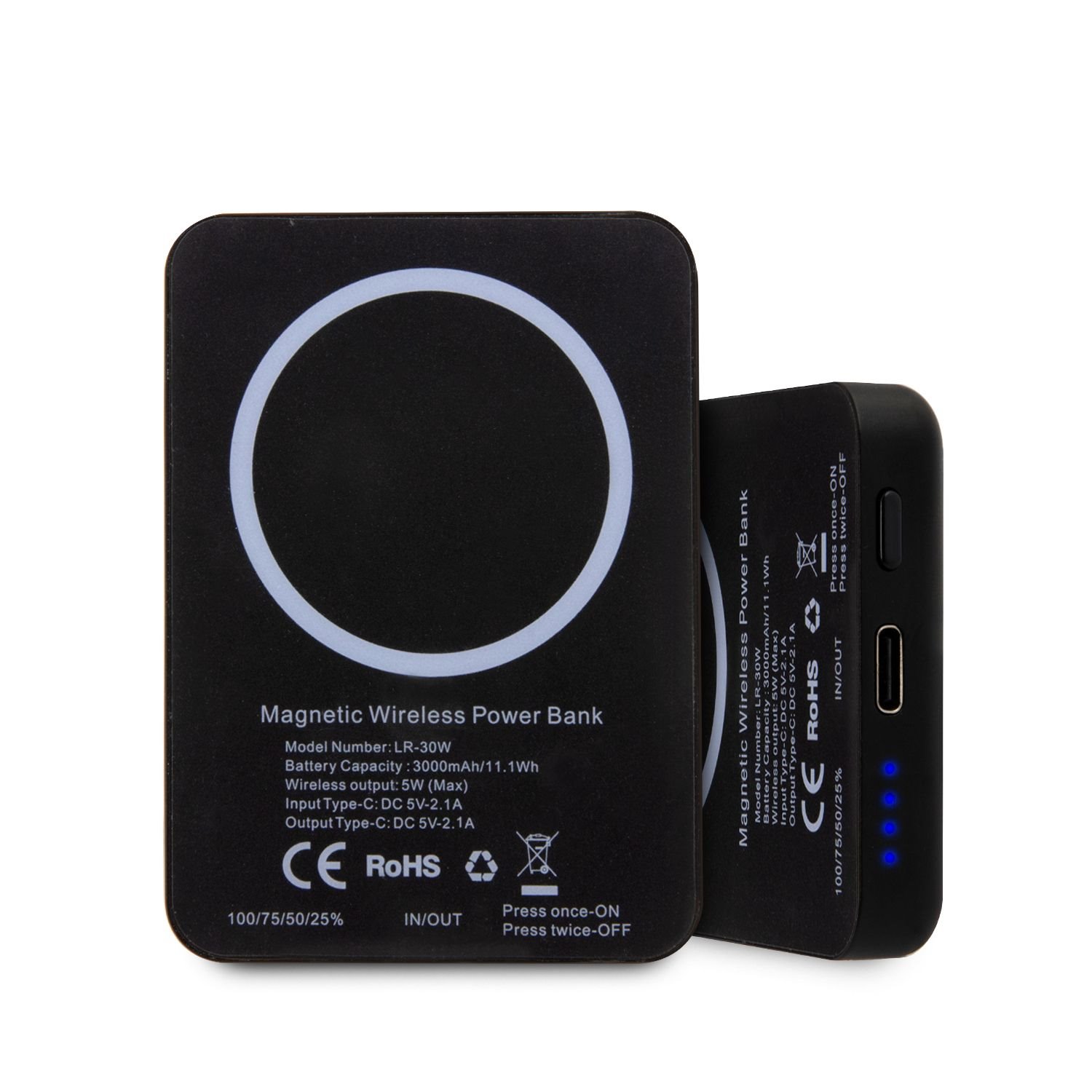 Karl Lagerfeld Ikonik NFT MagSafe Powerbank 3000mAh fekete-2