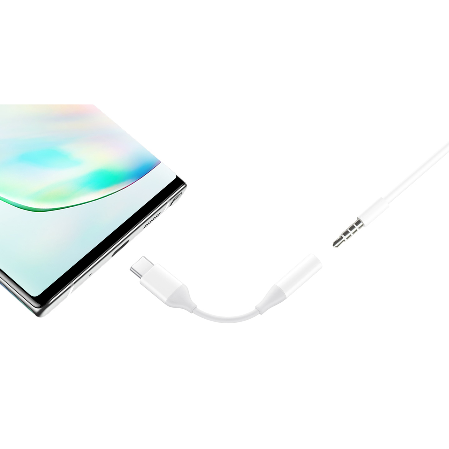 Samsung gyári USB-C - 3.5mm jack átalakító adapter fehér (EE-UC10JUWE) DAC-1