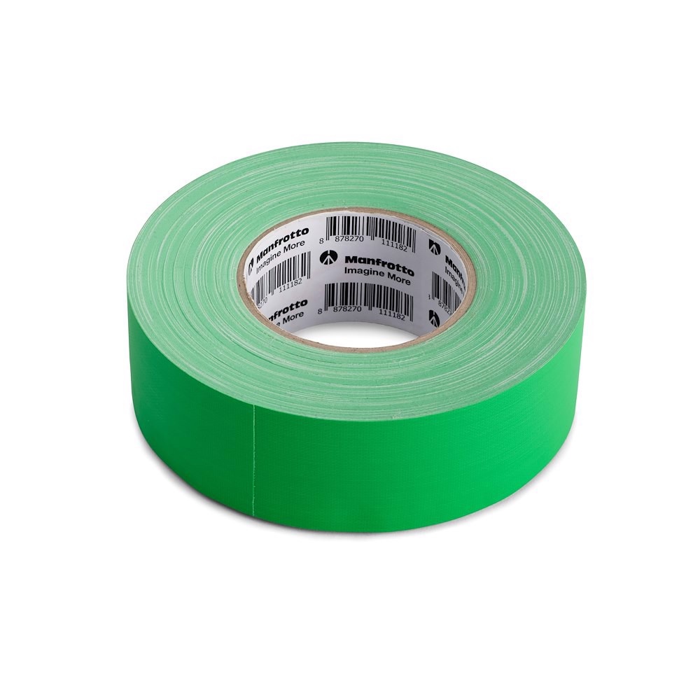 Manfrotto Gaffer Tape textil ragasztó szalag 50mmx50m Chroma Key zöld (LL LB7966)-0