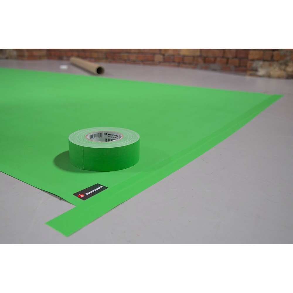 Manfrotto Gaffer Tape textil ragasztó szalag 50mmx50m Chroma Key zöld (LL LB7966)-11