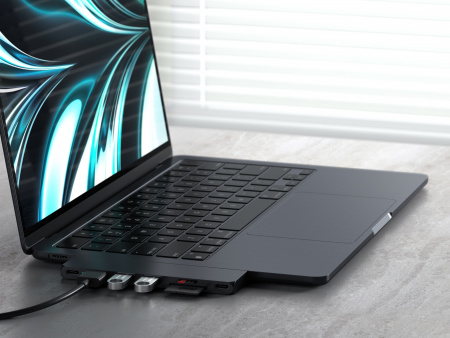 Satechi PRO HUB SLIM (1xUSB4, 1xHDMI, 2xUSB-A, SD/MicroSD, UHS-I akár 104MB/s, SD/SDHC/SDXC 2TB-ig, 1xUSB-C) - éjfekete-4