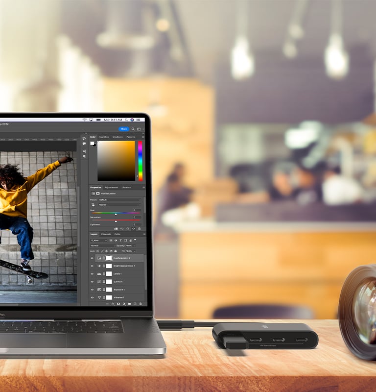 Belkin CONNECT USB-C elosztó adapter - 4-Port USB-C Hub - fekete-3