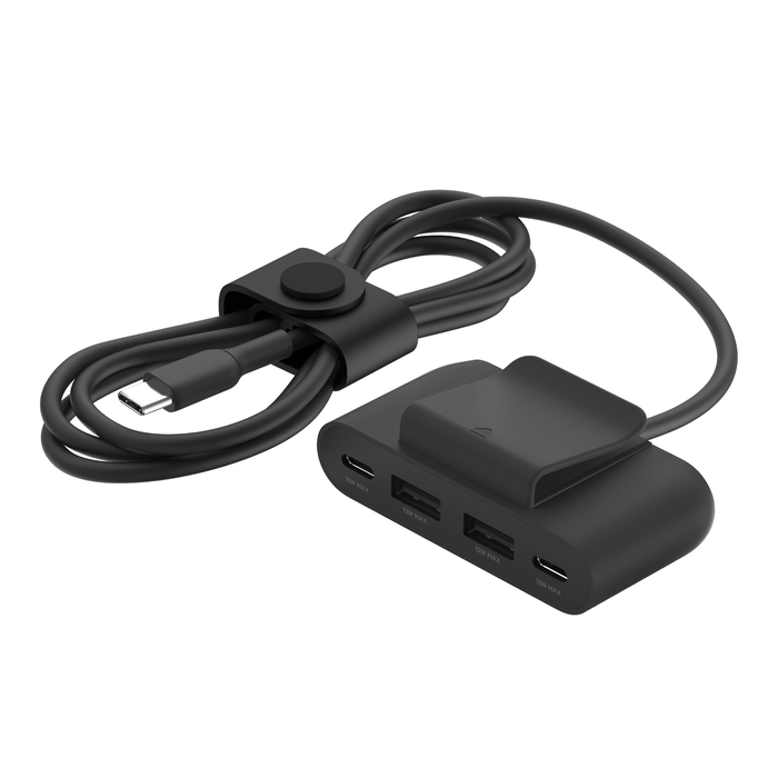 Belkin BOOST CHARGE 4-Port USB-C hosszabbító, elosztó adapter - fekete-2