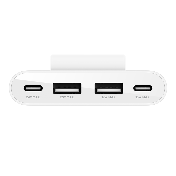 Belkin BOOST CHARGE 4-Port USB-C hosszabbító, elosztó adapter - fehér-1