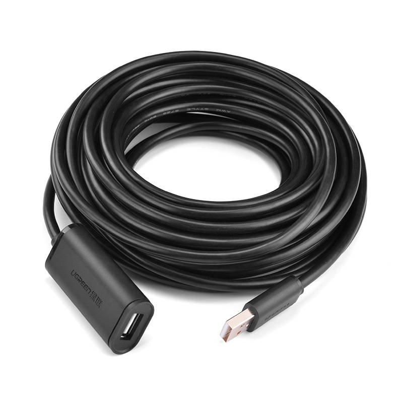 UGREEN US121 aktív USB 2.0 hosszabbító kábel, 5m (fekete)-5