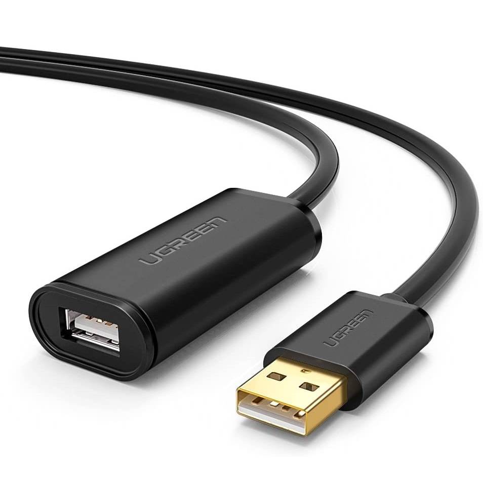 UGREEN US121 aktív USB 2.0 hosszabbító kábel, 5m (fekete)-2