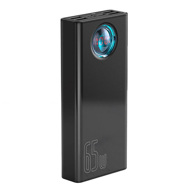 Baseus Amblight Powerbank 30000mAh, 4xUSB, USB-C, 65W (fekete)-1
