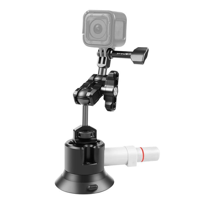 PULUZ autós szélvédő tartó GOPRO Hero, DJI Osmo Action, egyéb akciókamerákhoz (PU845B) tapadókorongos-0