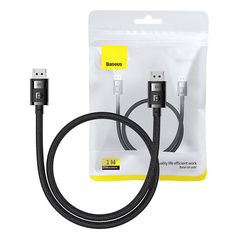 Baseus High Definition DP - DP 8K DisplayPort kábel 1m (fekete)-3