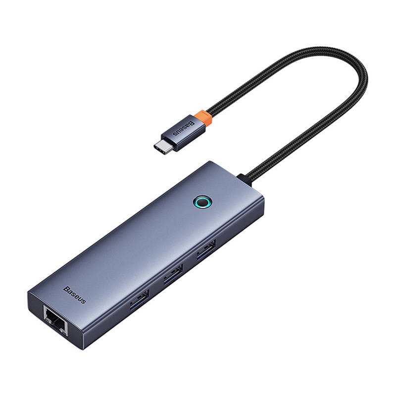 Baseus UltraJoy 6 az 1-ben USB-C HUB, elosztó adapter (USB-C - 1xHDMI4K@30Hz + 3xUSB 3.0 + 1xPD +RJ45)-1