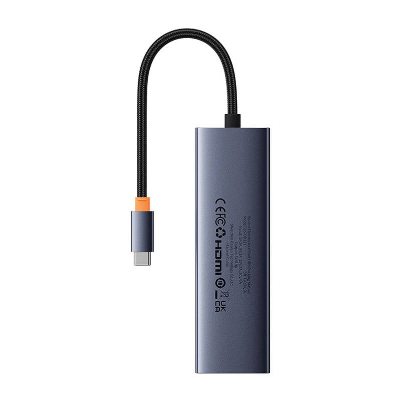 Baseus UltraJoy 6 az 1-ben USB-C HUB, elosztó adapter (USB-C - 1xHDMI4K@30Hz + 3xUSB 3.0 + 1xPD +RJ45)-4