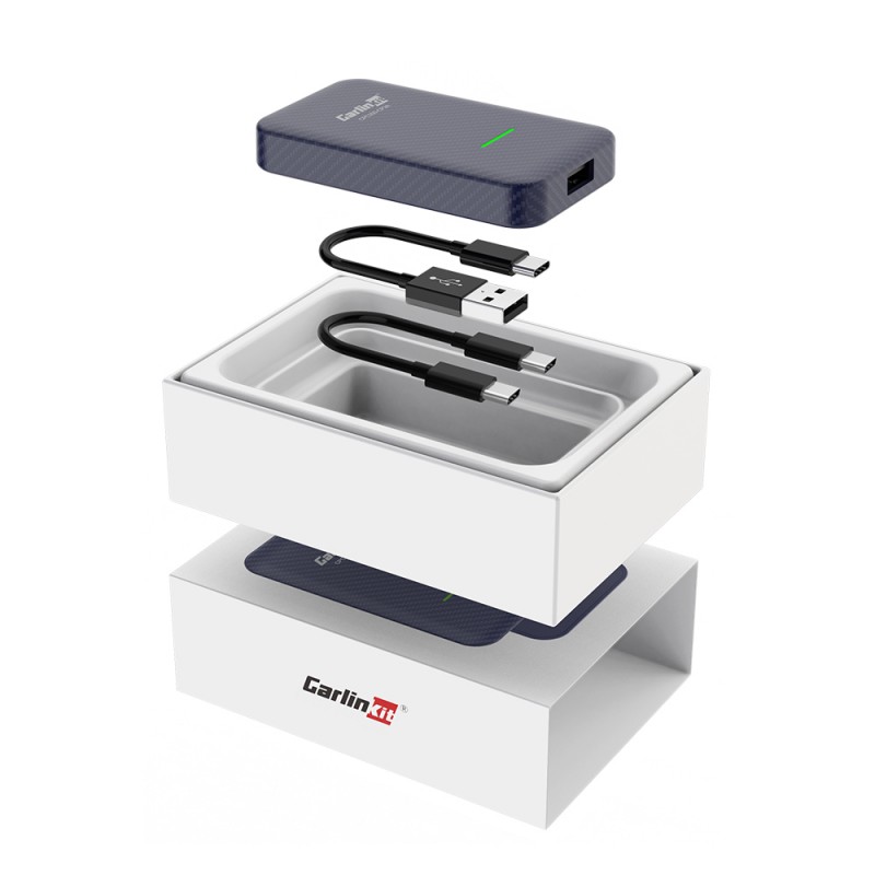 CarlinKit 4.0 CP2A vezeték nélküli adapter Apple CarPlay és Android Auto kék-5
