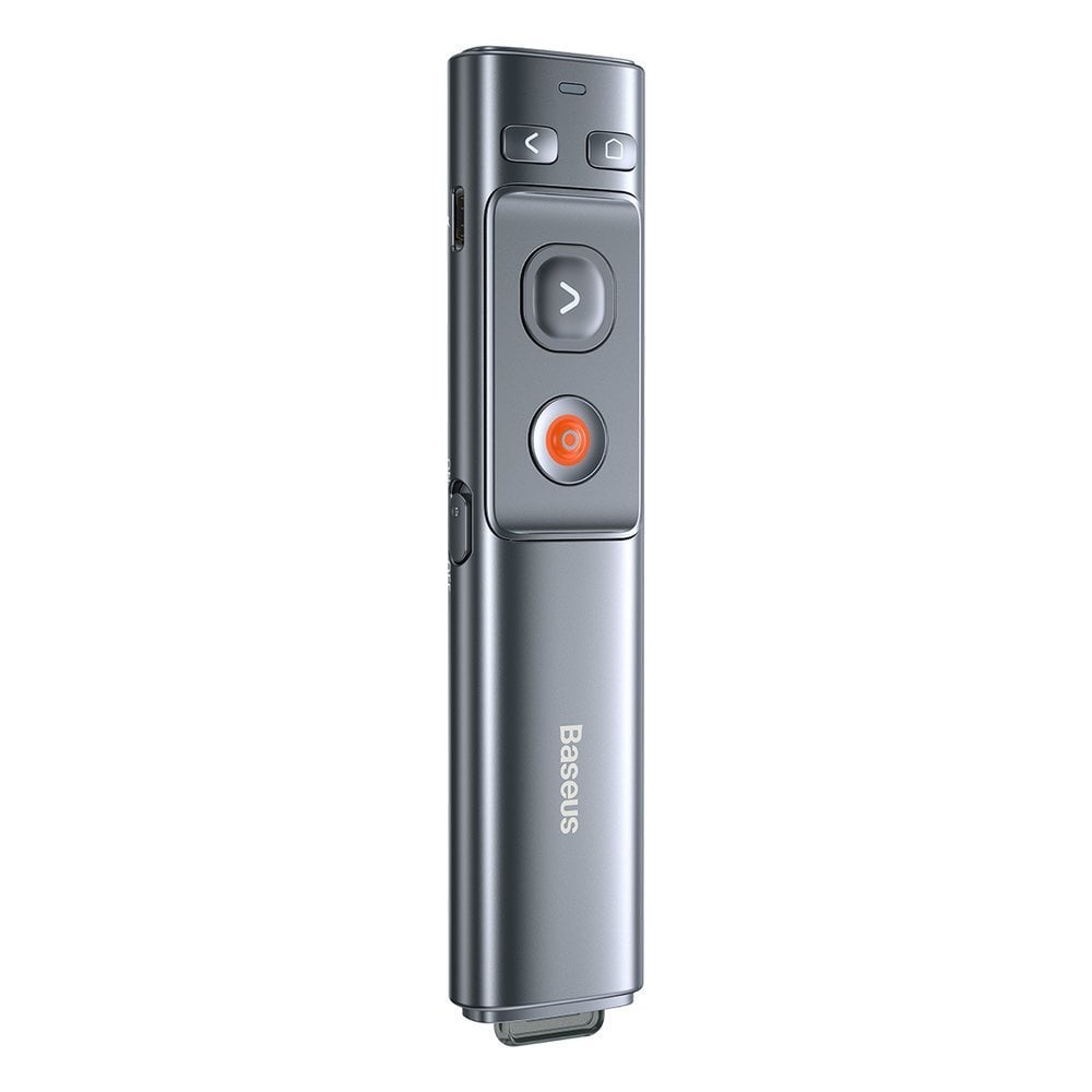 Baseus Orange Dot lézermutató távirányító számítógépes prezentációhoz, beépített akkumulátor szürke (WKCD000013) lézer pointer-9