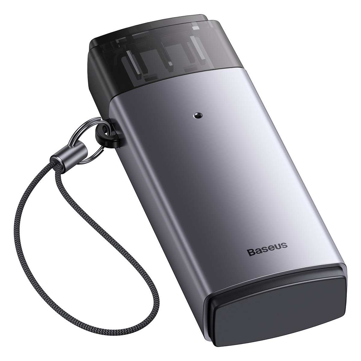 Baseus Lite Series adapter SD / TF USB memóriakártya olvasó szürke (WKQX060013)-8