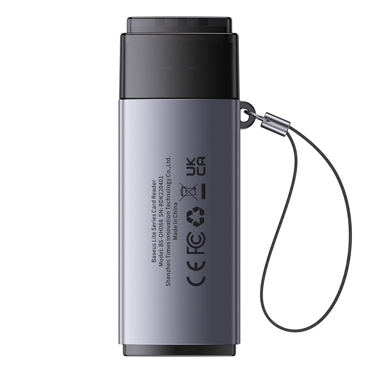 Baseus Lite Series adapter SD / TF USB memóriakártya olvasó szürke (WKQX060013)-6