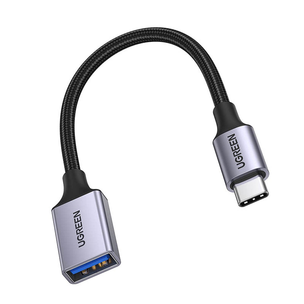 Ugreen OTG adapter kábel USB-C - USB-A 5Gb/s 0.15m fekete (US378)-0