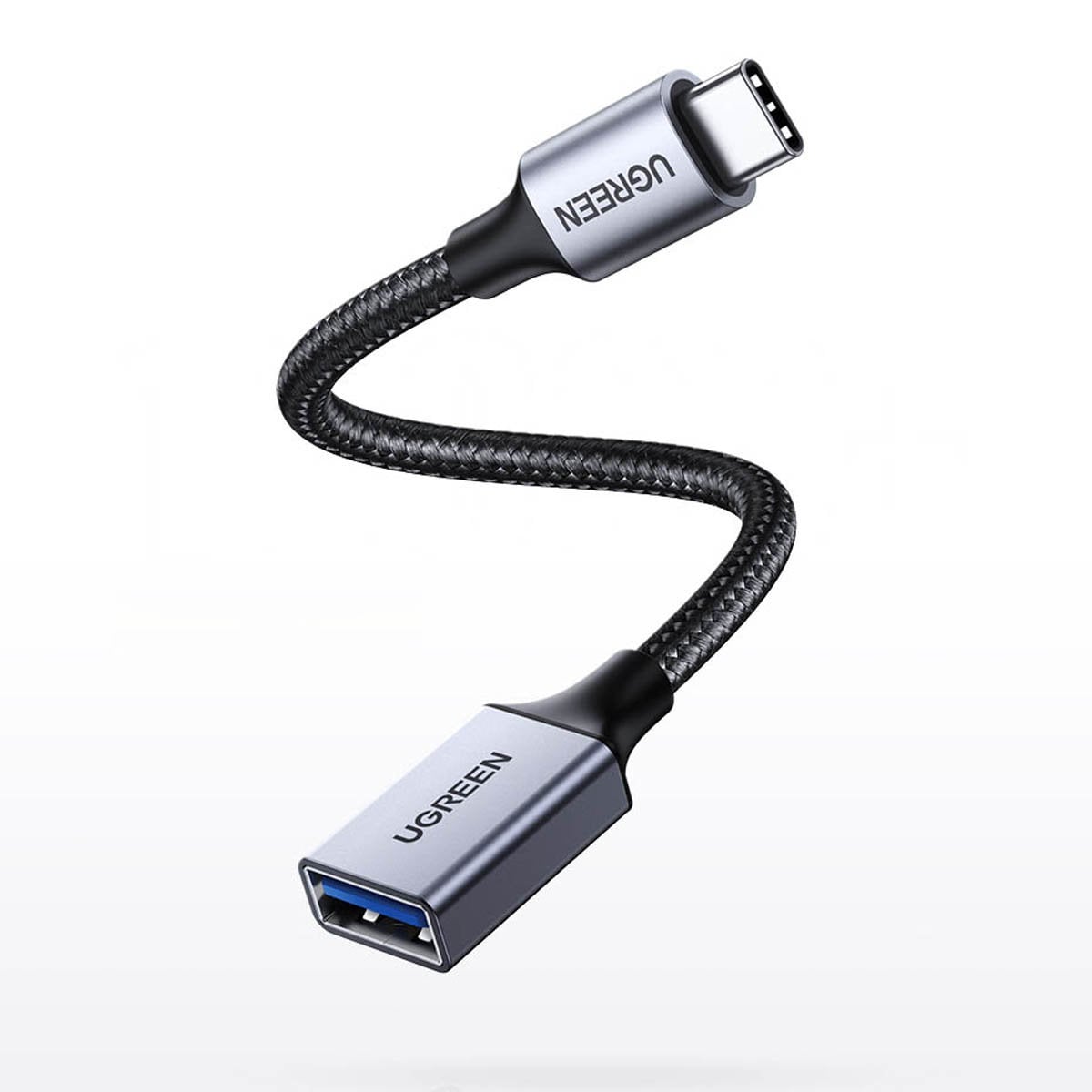 Ugreen OTG adapter kábel USB-C - USB-A 5Gb/s 0.15m fekete (US378)-1